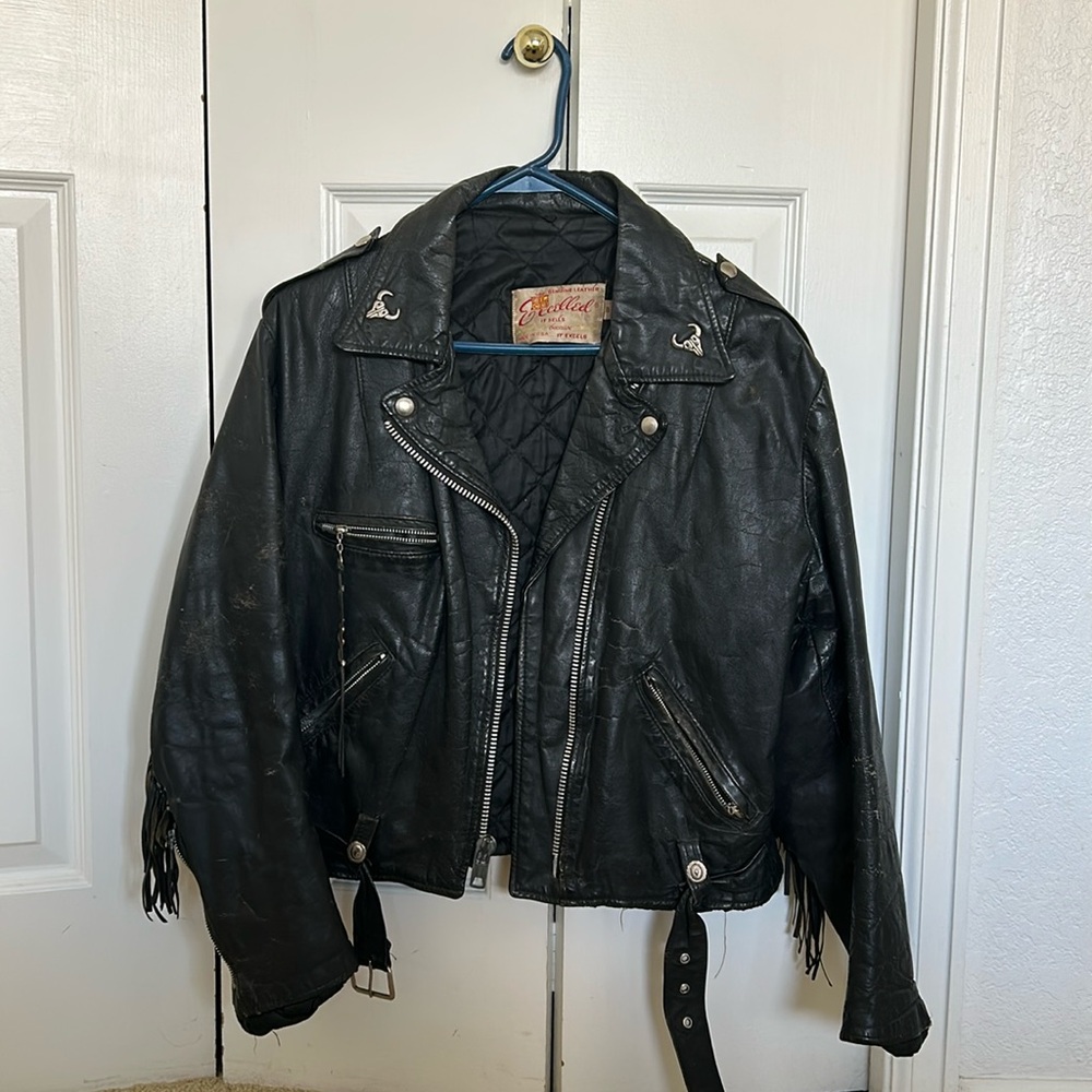 Beautiful vintage Excelled leather jacket purchased from Nikki Lane’s vintage